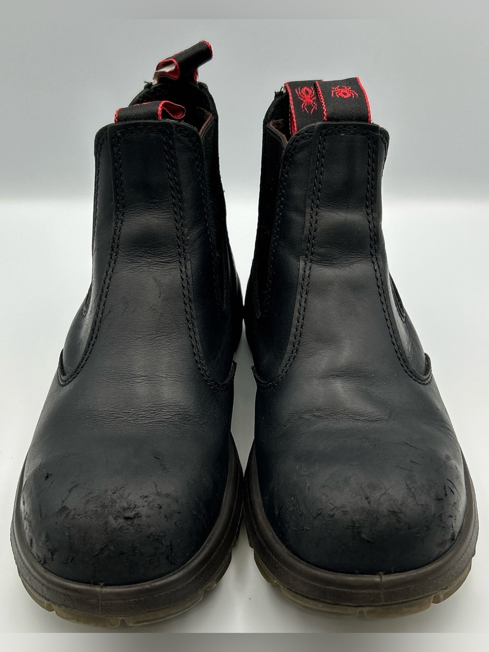 REDBACK Easy Escape Steel Toe Work Boot Mens US 10 Black Leather Pull On Safety